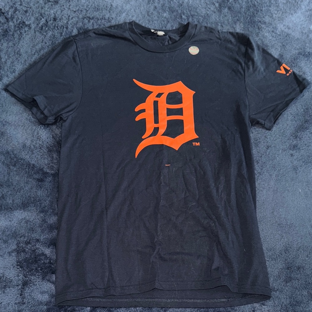 Navy and Orange Graphic Tee